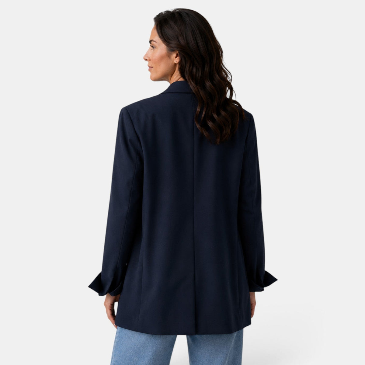 Damska marynarka oversize z dwoma guzikami-Blazer for Women-Olave