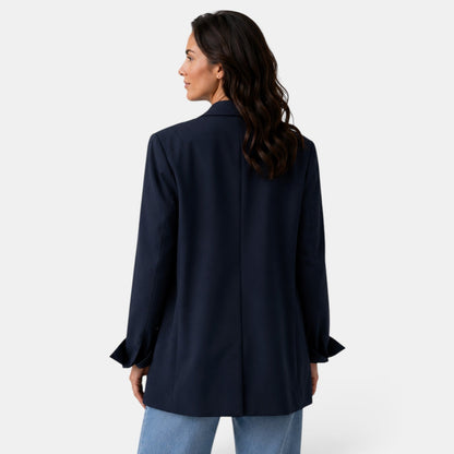 Damska marynarka oversize z dwoma guzikami-Blazer for Women-Olave