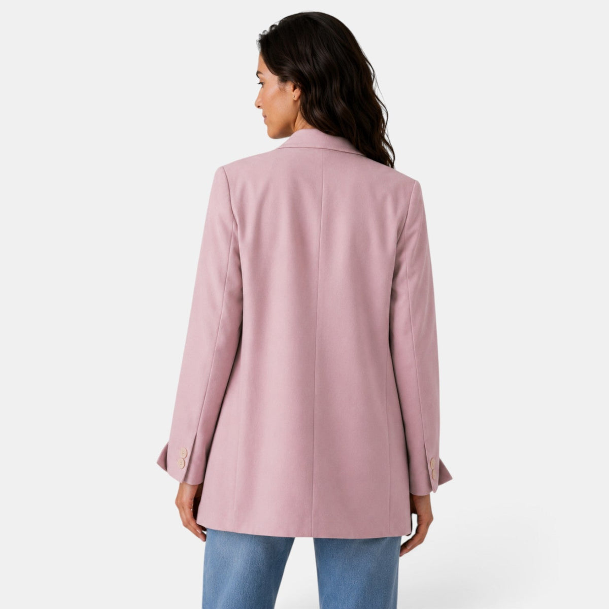 Damska marynarka oversize z dwoma guzikami-Blazer for Women-Olave
