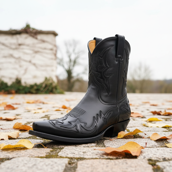 Damskie kowbojki z ozdobnymi szwami-Footwear for women-Olave