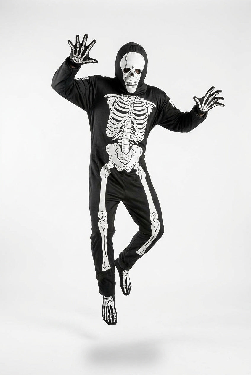 Kostium na Halloween Szkielet z maską unisex-Halloween-Olave