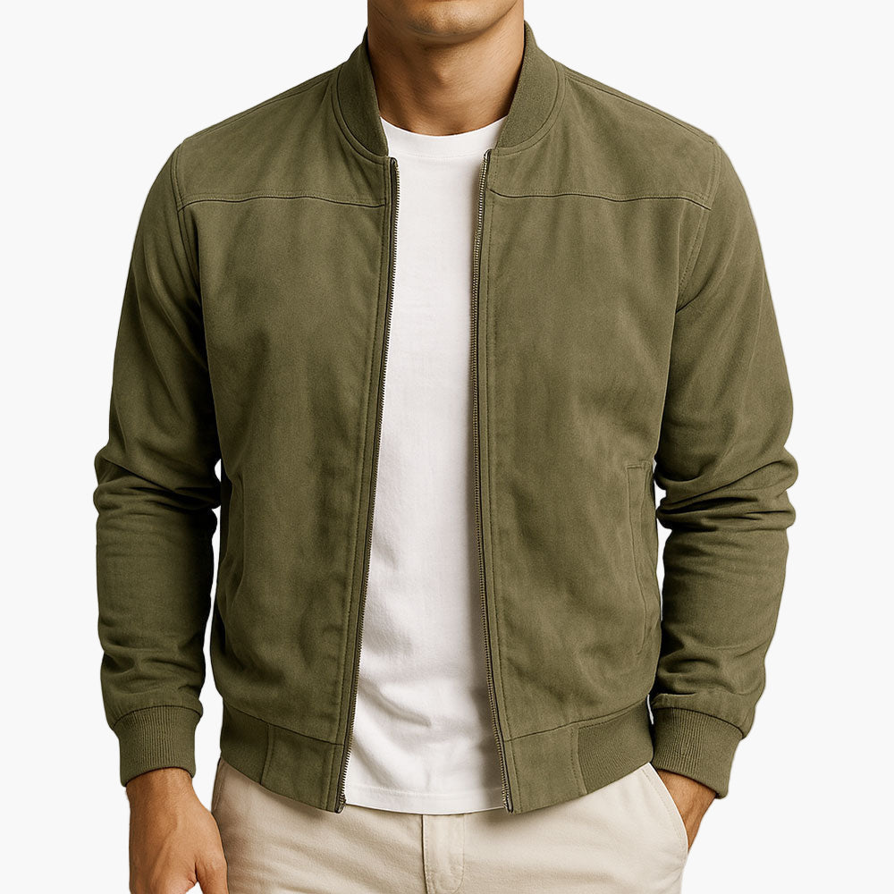 Męska kurtka bomberka ze stójką-Jackets for men-Olave