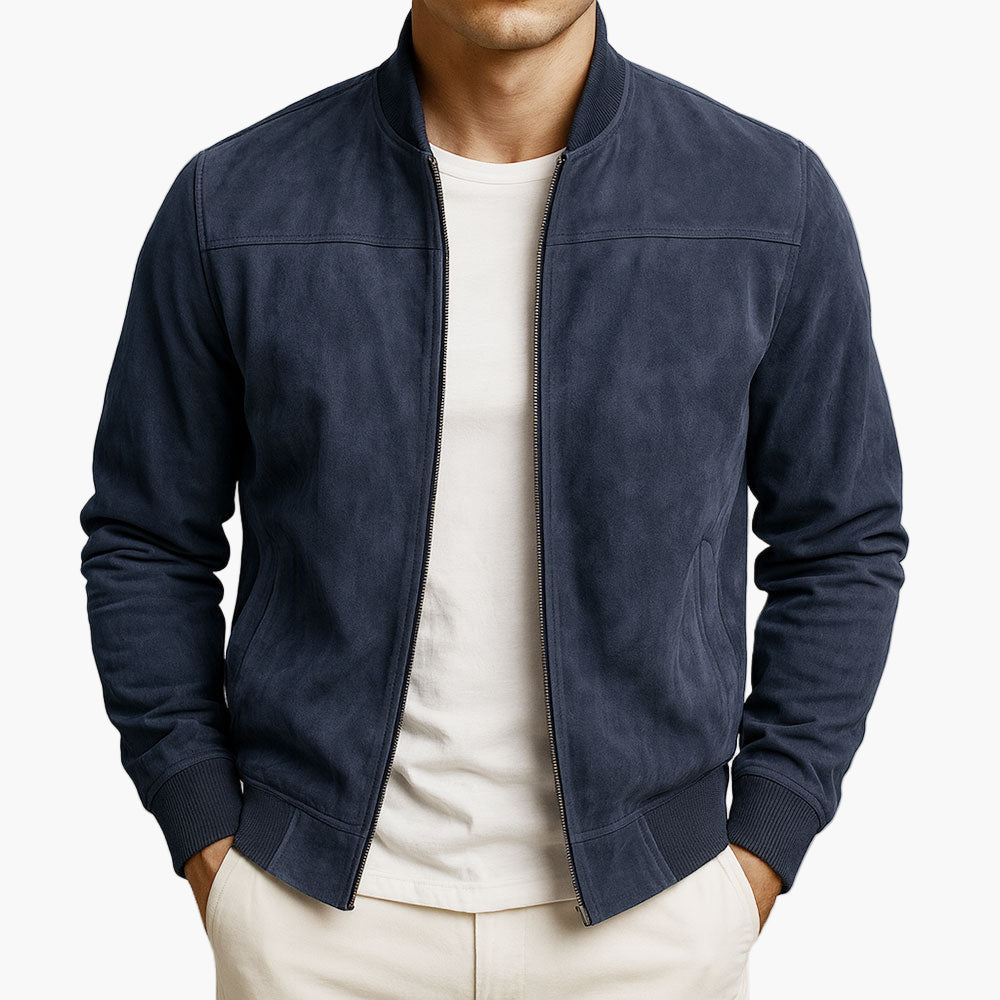 Męska kurtka bomberka ze stójką-Jackets for men-Olave