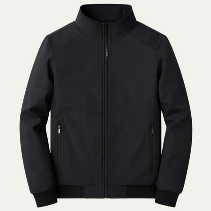 Męska kurtka bomberka ze stójką i podszewką z polaru-Jackets for men-Olave