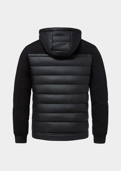 Męska kurtka hybrydowa typu puffer z kapturem-Jackets for men-Olave