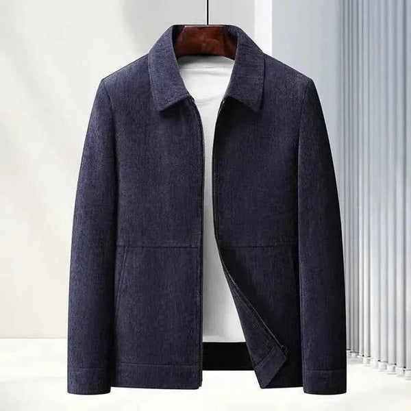 Męska kurtka zapinana na zamek o fakturowanej strukturze-Jackets for men-Olave
