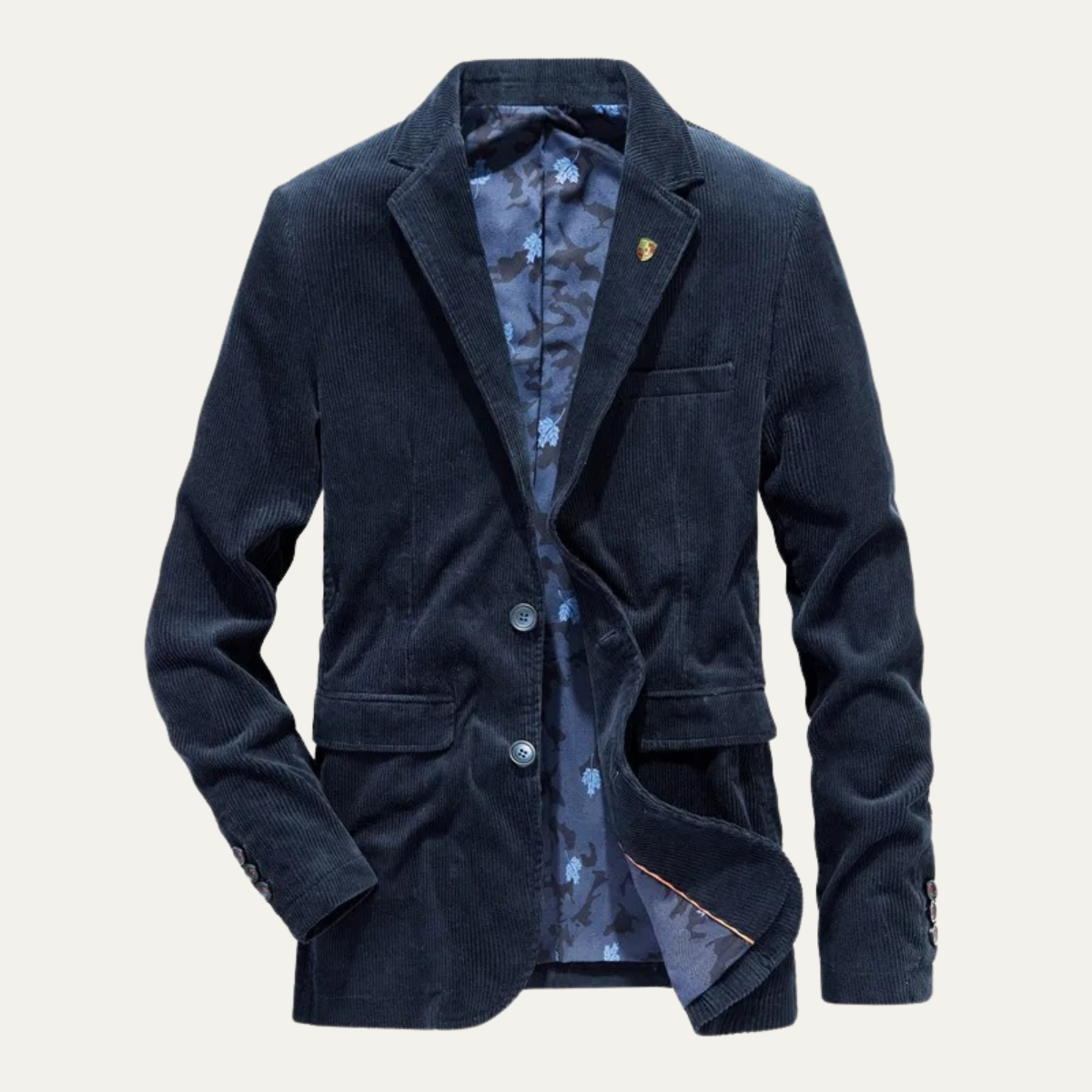 Męska marynarka sztruksowa zapinana na guziki-Blazer for men-Olave