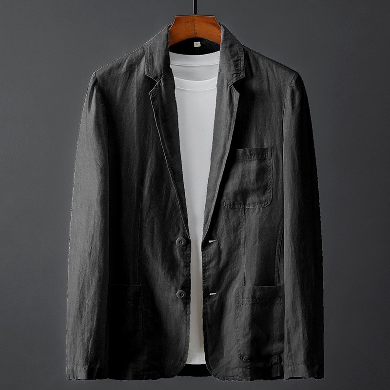 Męska marynarka z naszywanymi kieszeniami-Blazer for men-Olave