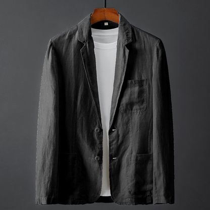 Męska marynarka z naszywanymi kieszeniami-Blazer for men-Olave