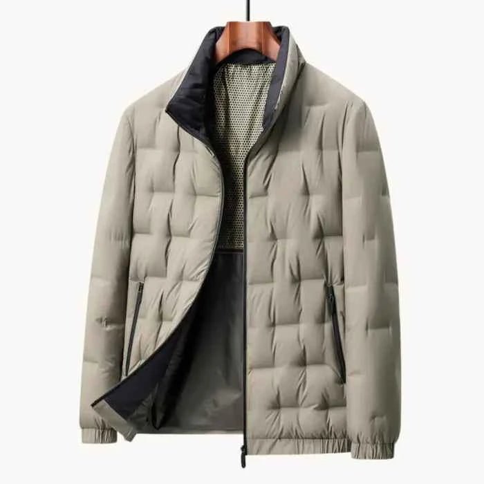 Męska pikowana kurtka typu puffer ze stójką-Jackets for men-Olave