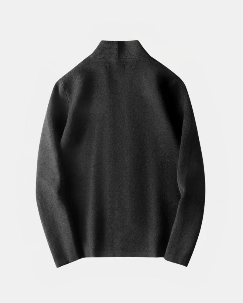 Męski kardigan dzianinowy z dekoltem w serek i zapięciem na guziki-Cardigan for men-Olave
