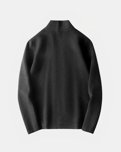 Męski kardigan dzianinowy z dekoltem w serek i zapięciem na guziki-Cardigan for men-Olave