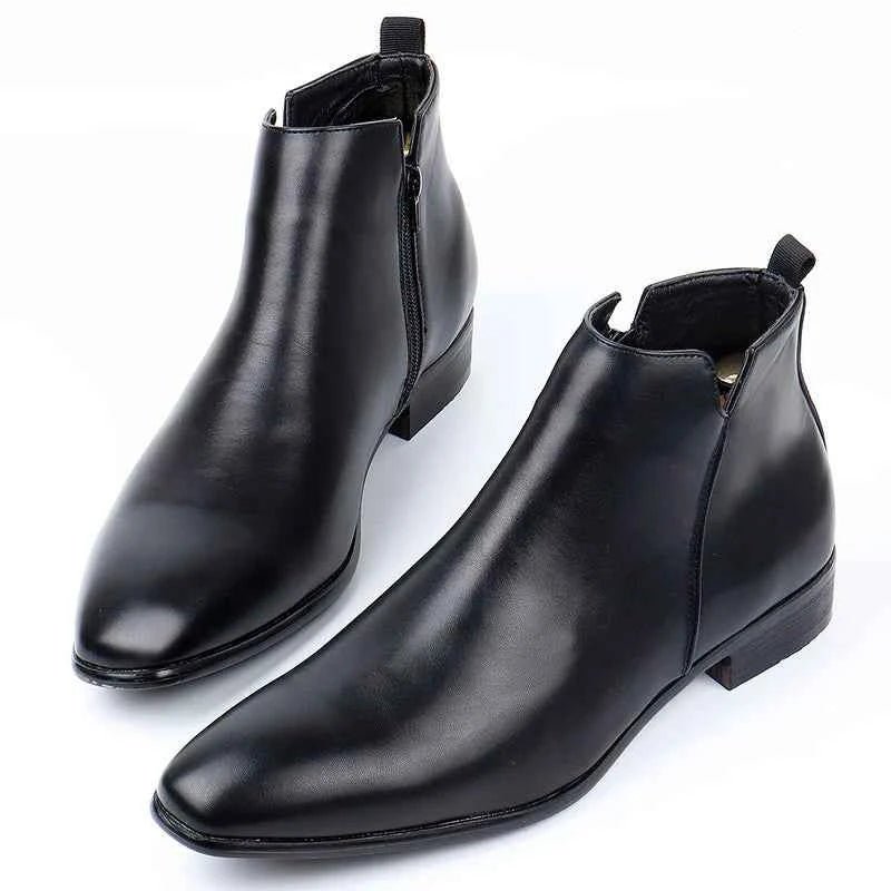Męskie botki sztyblety z uchwytami-Footwear for men-Olave