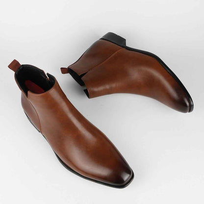 Męskie botki sztyblety z uchwytami-Footwear for men-Olave