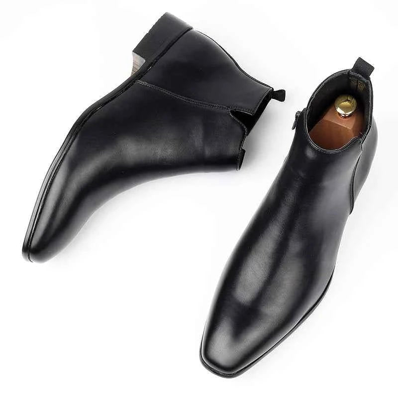 Męskie botki sztyblety z uchwytami-Footwear for men-Olave
