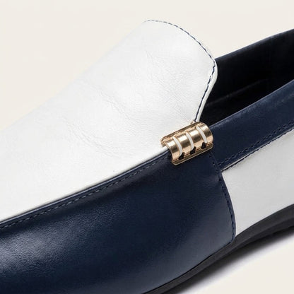 Męskie dwukolorowe mokasyny wsuwane-Footwear for men-Olave