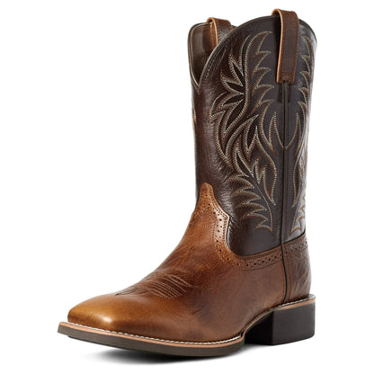 Męskie kowbojki w stylu western z haftowaną cholewką-Footwear for men-Olave