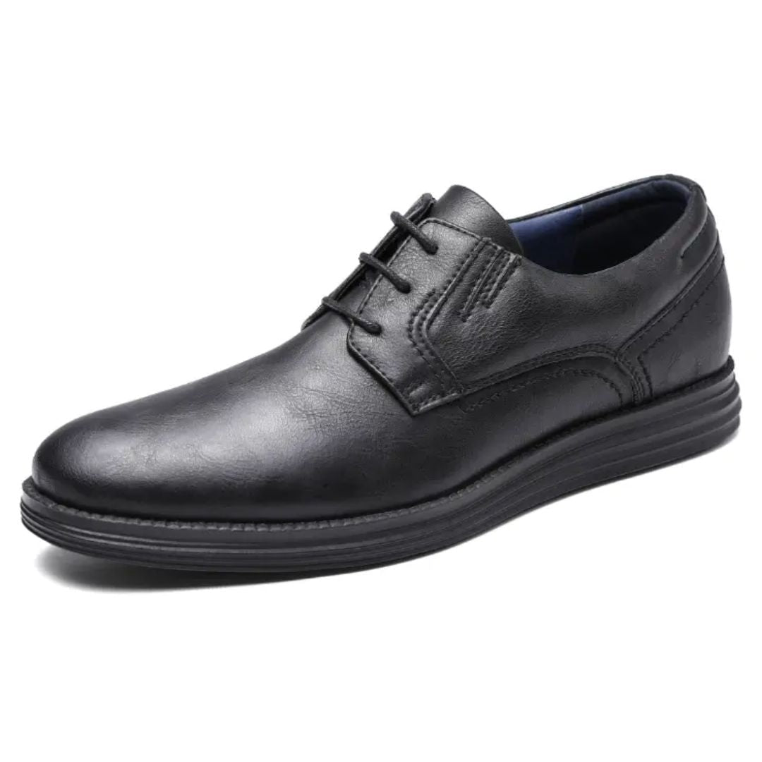 Męskie sneakersy typu derby sznurowane z kontrastową podeszwą-Footwear for men-Olave