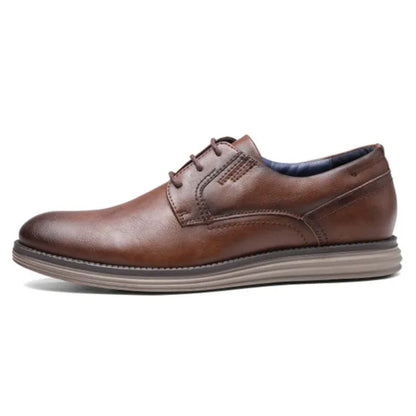 Męskie sneakersy typu derby sznurowane z kontrastową podeszwą-Footwear for men-Olave
