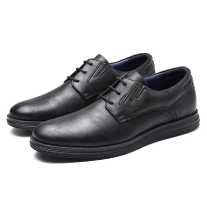 Męskie sneakersy typu derby sznurowane z kontrastową podeszwą-Footwear for men-Olave