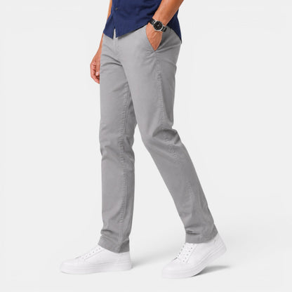 Męskie spodnie chino typu slim fit-Pants for Men-Olave
