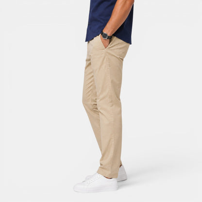 Męskie spodnie chino typu slim fit-Pants for Men-Olave
