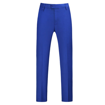Męskie spodnie o kroju slim fit z zaprasowanym kantem-Pants for Men-Olave