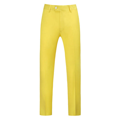 Męskie spodnie o kroju slim fit z zaprasowanym kantem-Pants for Men-Olave