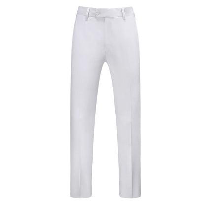 Męskie spodnie o kroju slim fit z zaprasowanym kantem-Pants for Men-Olave