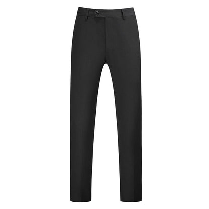 Męskie spodnie o kroju slim fit z zaprasowanym kantem-Pants for Men-Olave