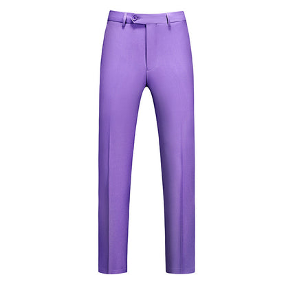 Męskie spodnie o kroju slim fit z zaprasowanym kantem-Pants for Men-Olave