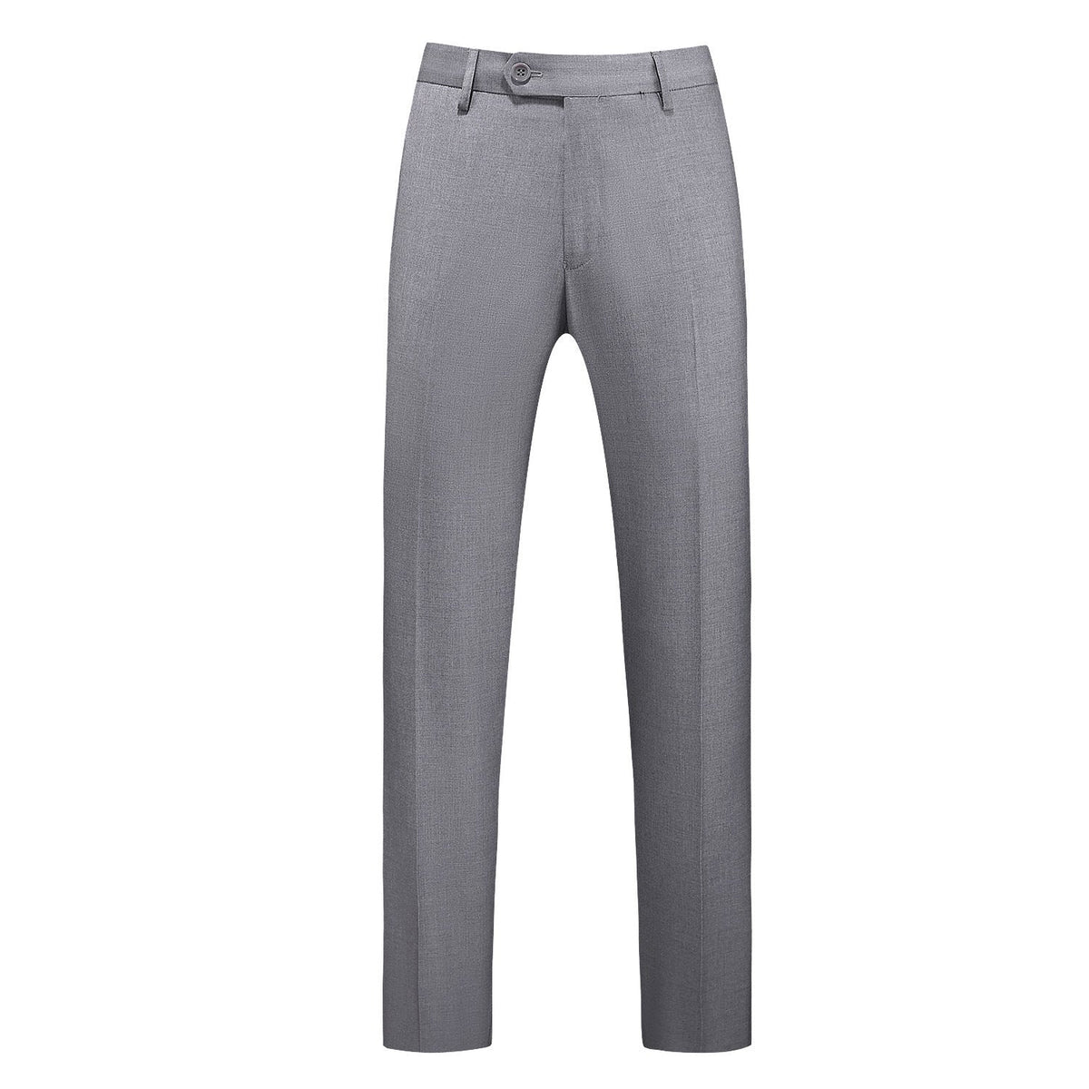 Męskie spodnie o kroju slim fit z zaprasowanym kantem-Pants for Men-Olave