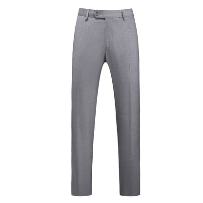 Męskie spodnie o kroju slim fit z zaprasowanym kantem-Pants for Men-Olave