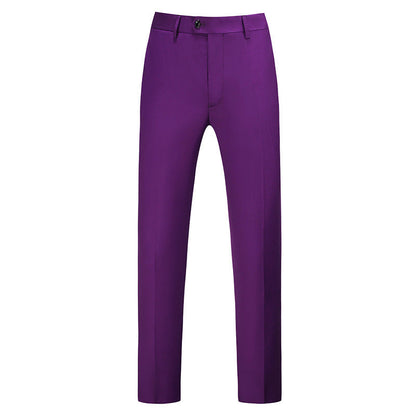 Męskie spodnie o kroju slim fit z zaprasowanym kantem-Pants for Men-Olave