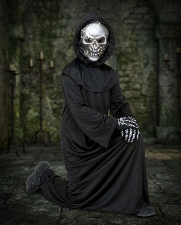 Unisex kostium na Halloween Ponury Żniwiarz z maską-Halloween-Olave