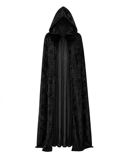 Aksamitna peleryna maxi z kapturem-Halloween-Olave