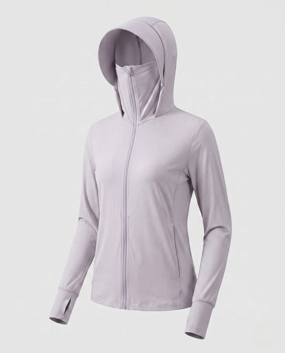 Damska bluza dresowa z kapturem i zamkiem błyskawicznym-Jacket for women-Olave