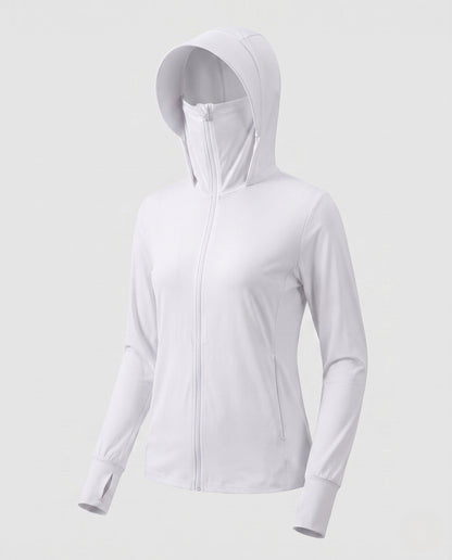 Damska bluza dresowa z kapturem i zamkiem błyskawicznym-Jacket for women-Olave