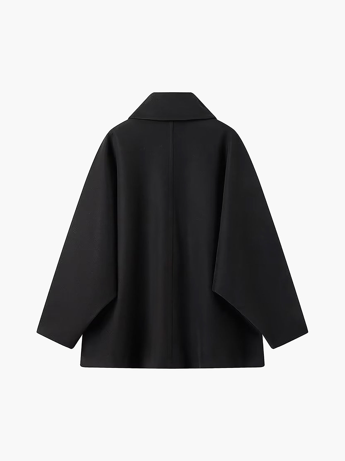 Damski płaszcz oversize z mieszanki wełny zapinany na guziki-Coats for women-Olave