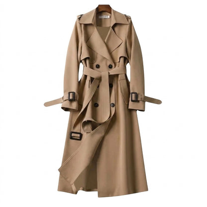 Damski trencz z paskiem i klamrami-Coats for Women-Olave
