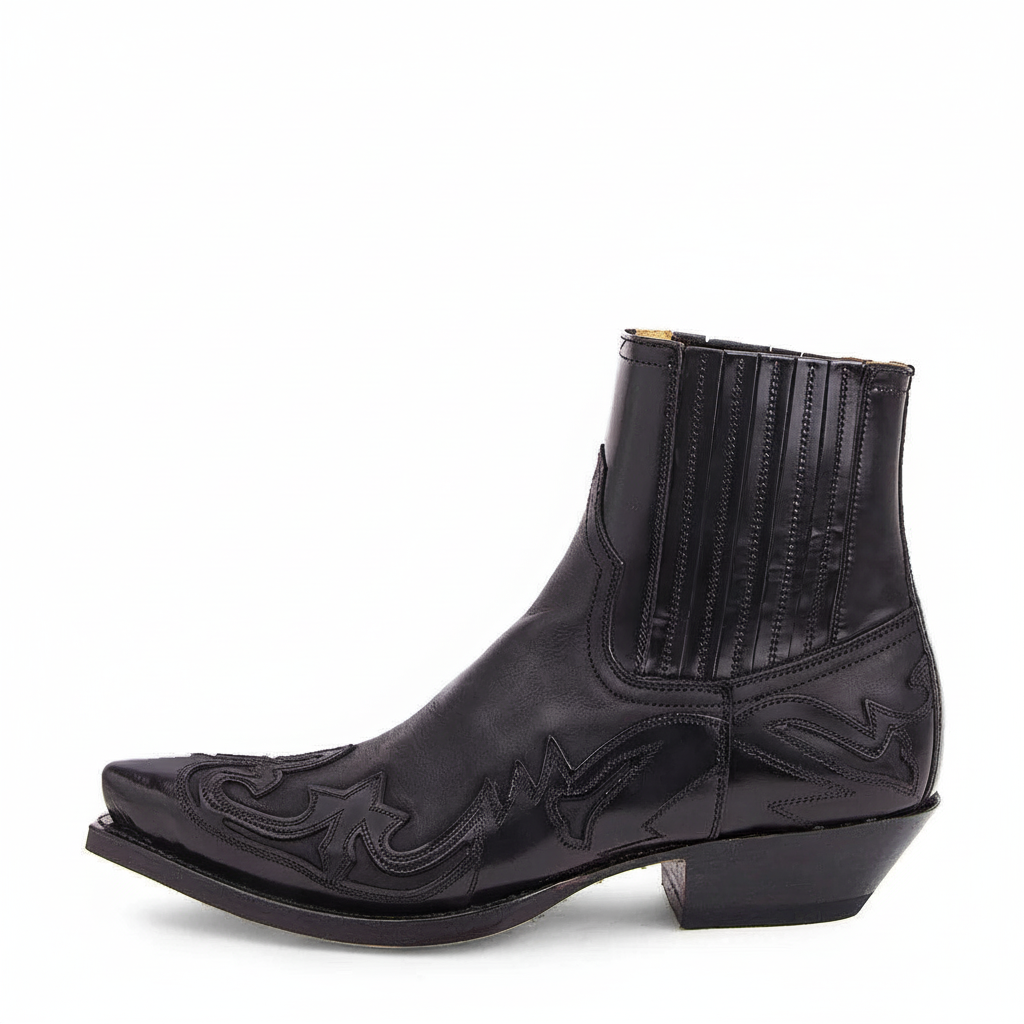 Damskie kowbojki z ozdobnymi szwami-Footwear for women-Olave