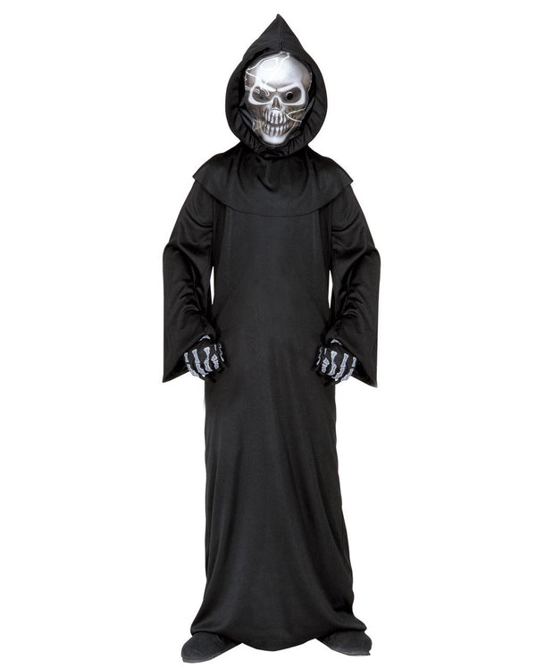 Kostium Ponurego Żniwiarza unisex z maską czaszki-Halloween-Olave