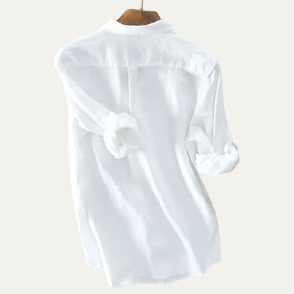 Męska koszula z długim rękawem-Shirts for men-Olave