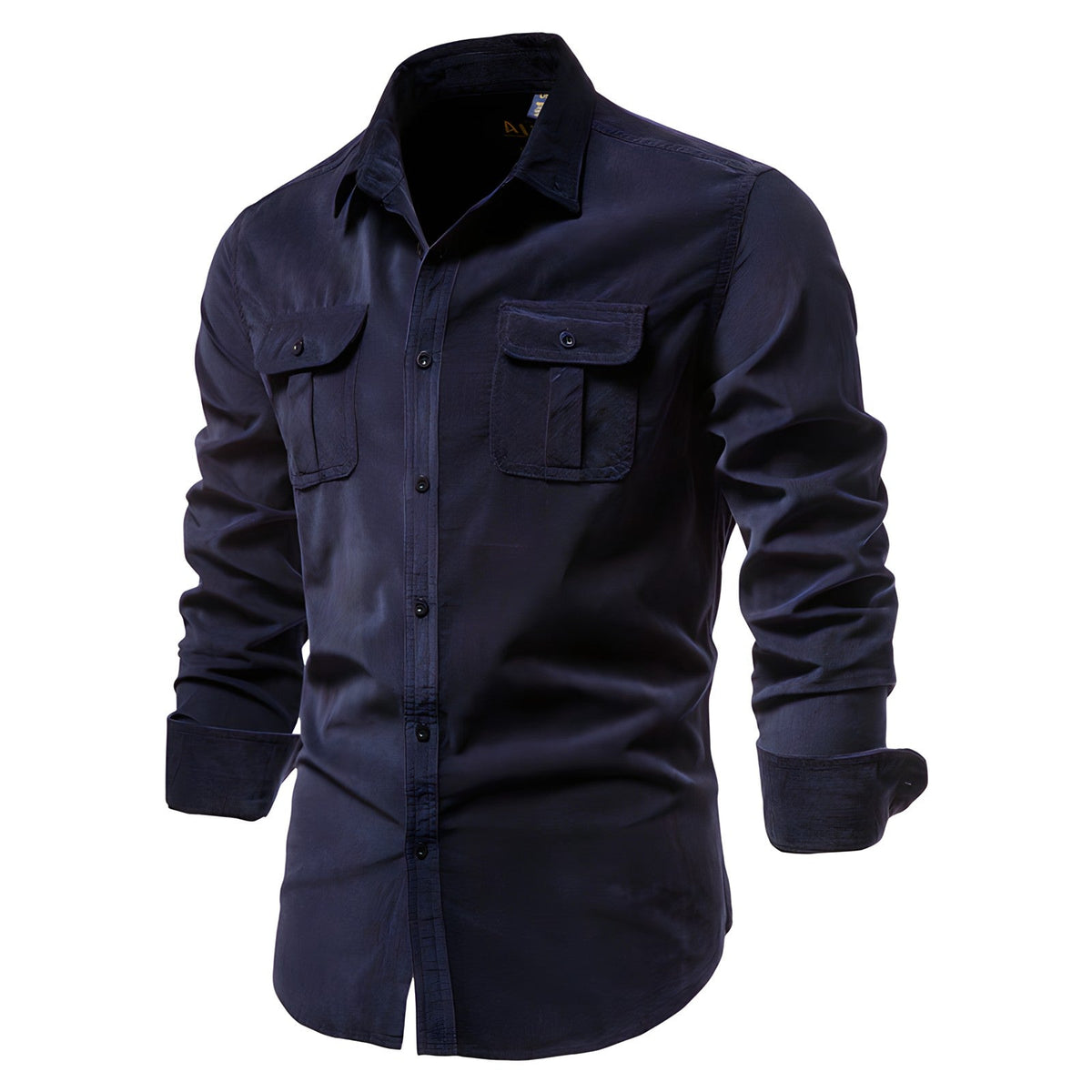 Męska koszula z długim rękawem w stylu utility-Shirts for men-Olave