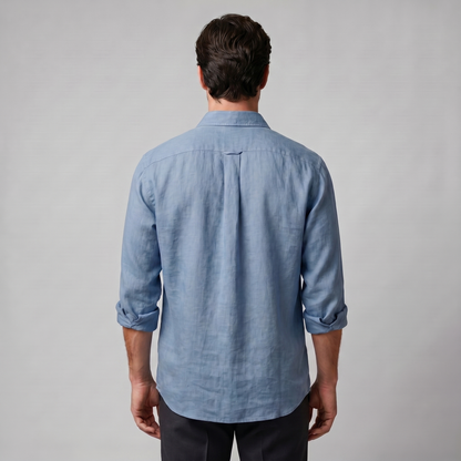 Męska koszula z długim rękawem zapinana na guziki-Shirts for men-Olave