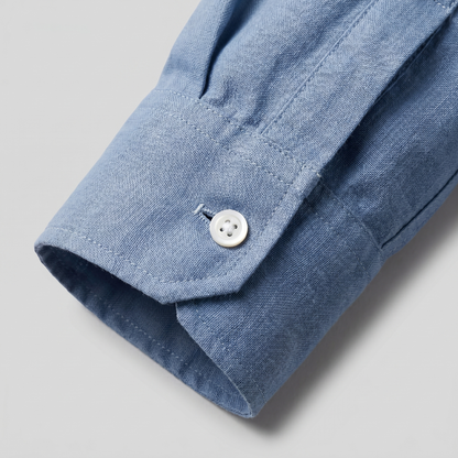 Męska koszula z długim rękawem zapinana na guziki-Shirts for men-Olave