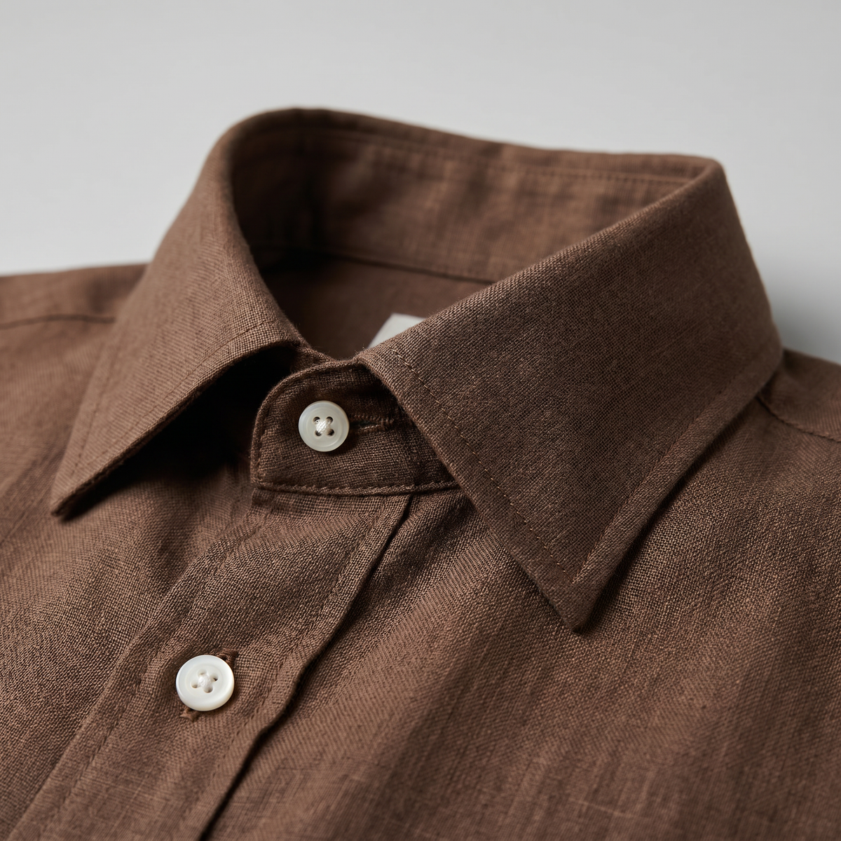 Męska koszula z długim rękawem zapinana na guziki-Shirts for men-Olave