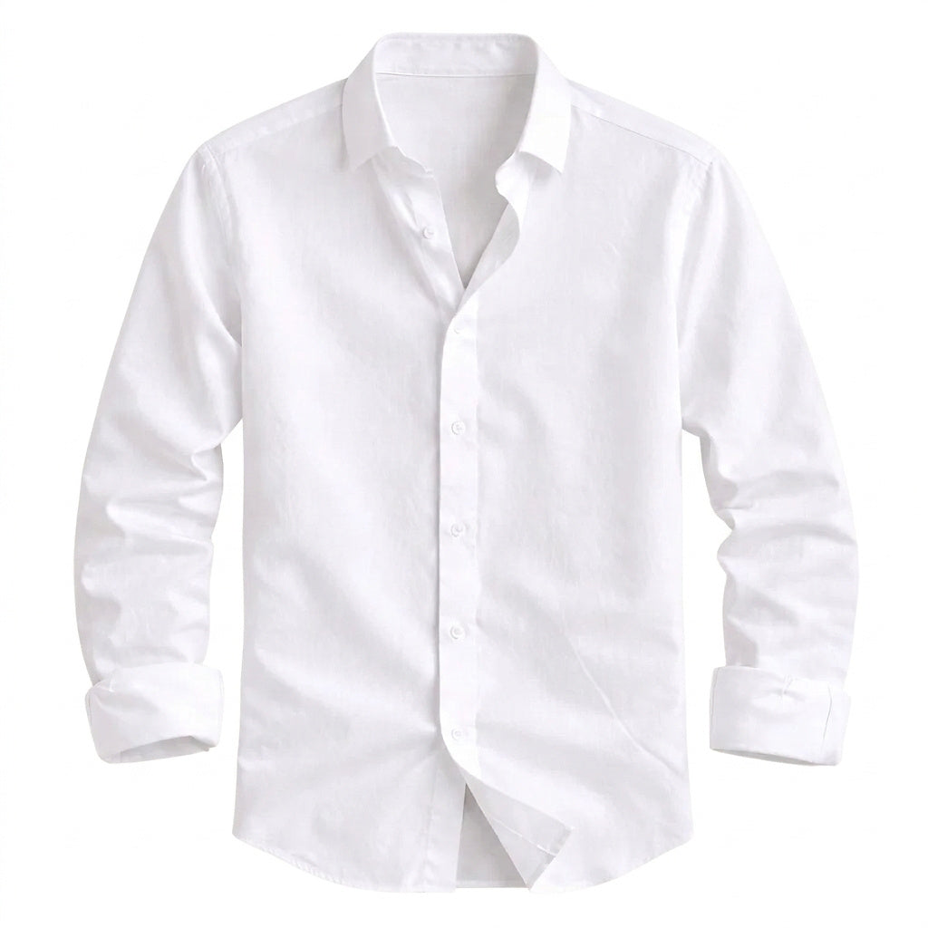 Męska koszula z długim rękawem-Shirts for men-Olave