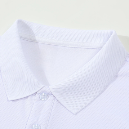 Męska koszulka polo z krótkim rękawem i zapięciem na guziki-Shirts for men-Olave