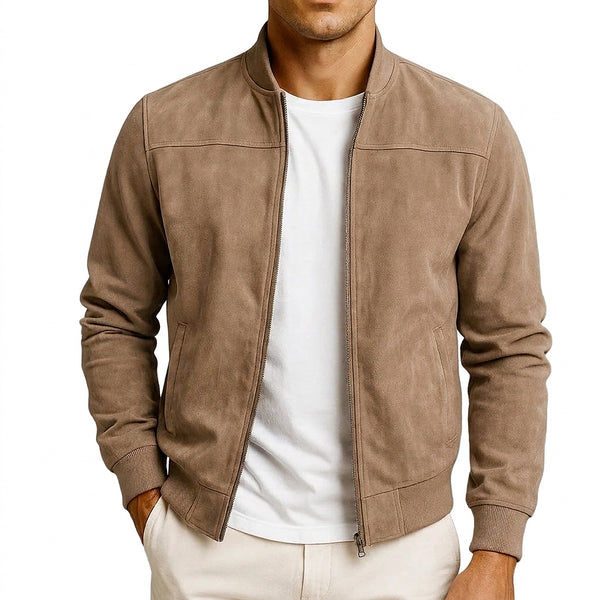 Męska kurtka bomberka ze stójką-Jackets for men-Olave